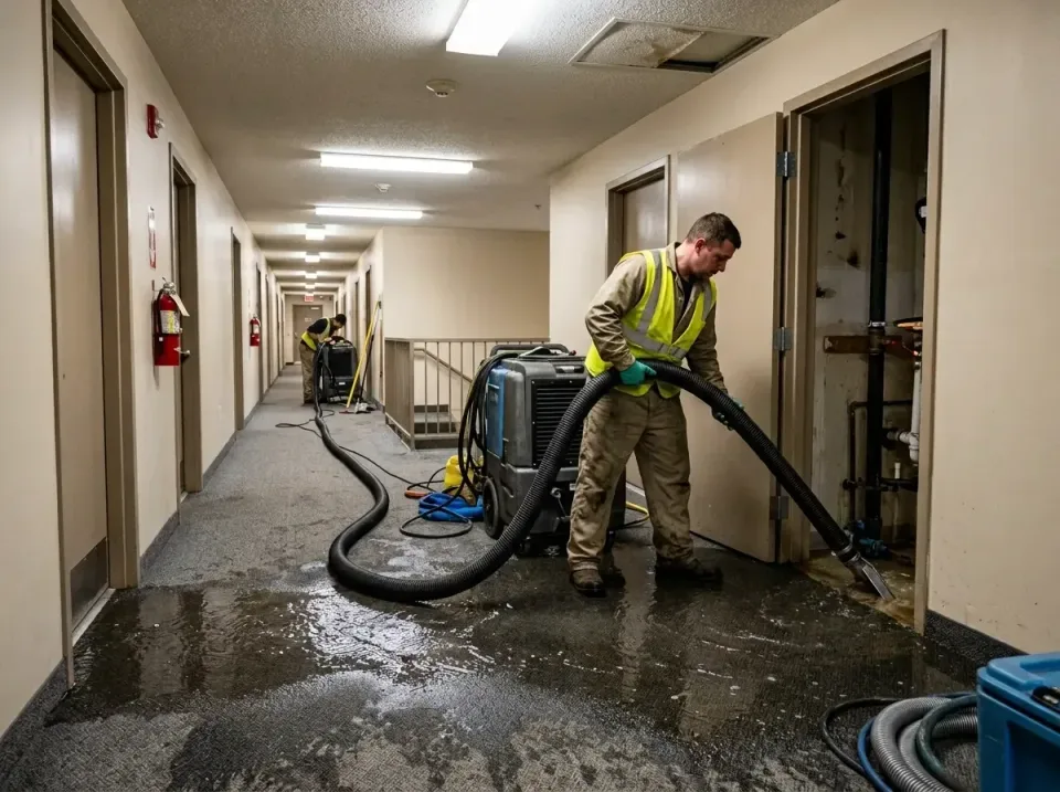 multi-unit-apartment-hallway-f-005 — frequently asked questions, Emergency Burst Pipe Water Extraction & Removal in Corsican…